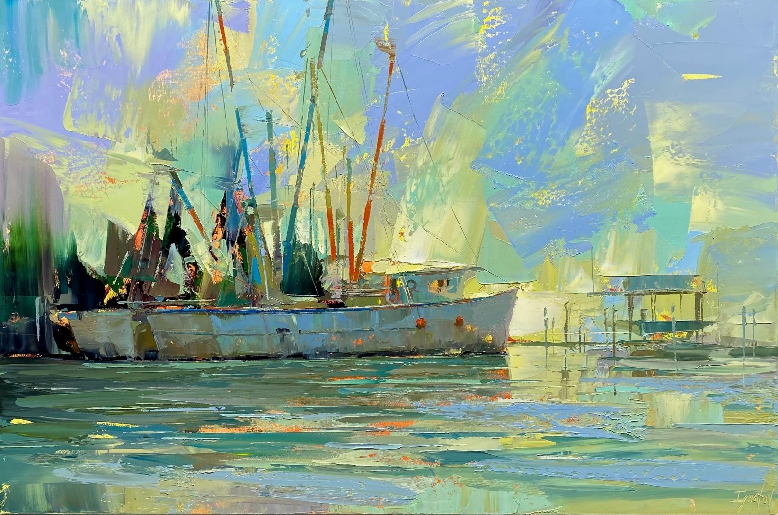Morning Light on Shem Creek by Ignat Ignatov at LePrince Galleries